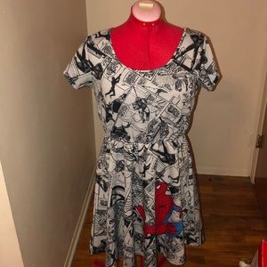 Marvel Spider-Man Comic Short Sleeve Dress